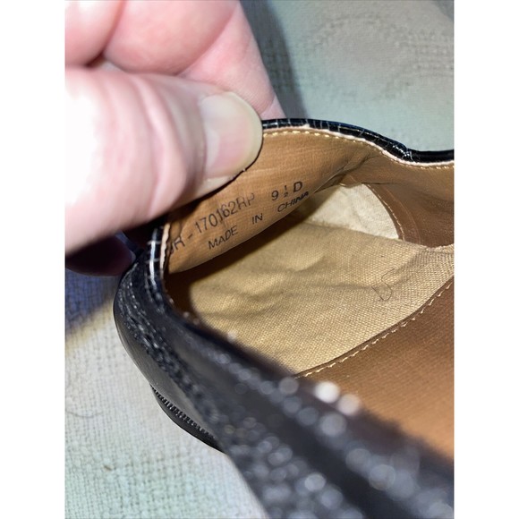 Jonathan Richards Dress Shoes Men’s Size 9.5 Medium Black Leather Slip On Formal - Picture 3 of 12